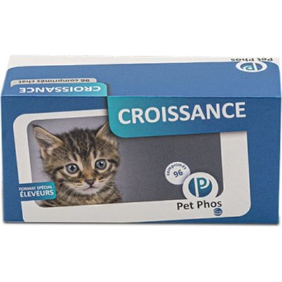 Ceva Pet Phos Croissance Cat вітамінно-мінеральна добавка для кошенят, вагітних та годуючих кішок, 96 таблеток 5746 фото