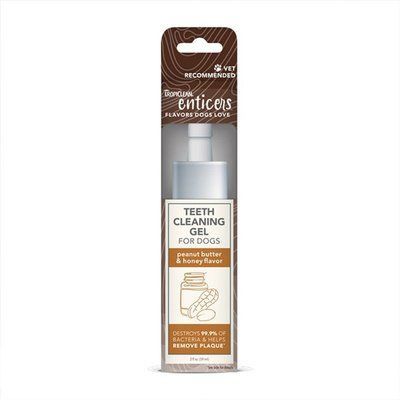 Гель TropiClean Enticers Teeth Cleaning Gel No Brush Peanut Butter & Honey с маслом арахиса и медом для чистки зубов у собак, 59 мл (004498) 7202 фото