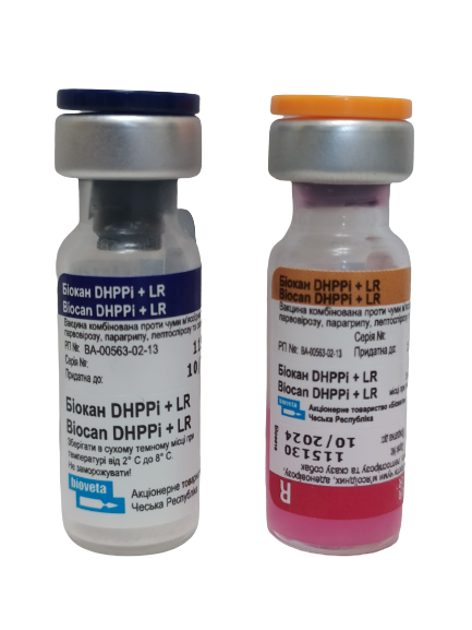 Биокан DHPPI+LR Biocan вакцина для собак (чума,ларинготрахеит,гепатит парвовироз,лептоспироз бешенство),1 доза 333 фото