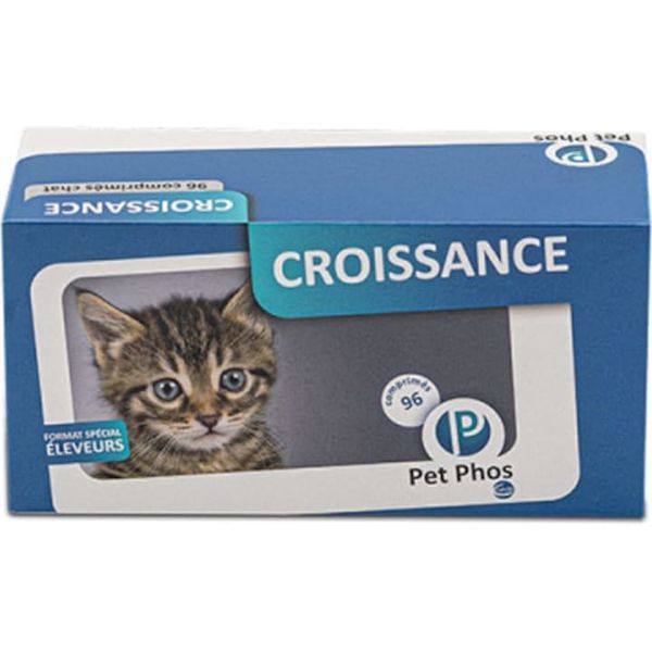 Ceva Pet Phos Croissance Cat витаминно-минеральная добавка для котят, беременных и кормящих кошек, 96 таблеток 5746 фото