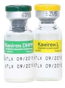 Каниген DHA2PPi/L Canigen DHA2PPi/L комплексная вакцина для собак щенков старше 8 недель, 1 доза 155 фото