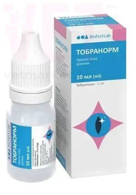 Тобранорм капли глазные для собак и кошек, 10 мл, БиоТестЛаб 15417 фото