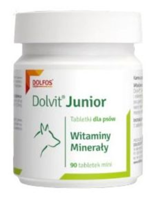Долвит Юниор Мини Dolvit Junior Mini Dolfos витаминный комплекс для нормального роста щенков, 90 мини таблеток 609 фото