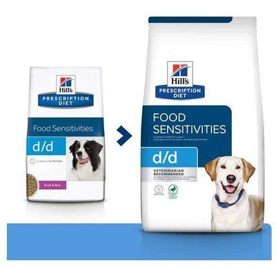Хилс Hill's PD Canine d/d Food Sensitivities Duck & Rice сухой корм с уткой и рисом для собак при пищевой аллергии, 12 кг 15558 фото