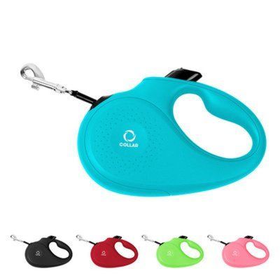 Рулетка-поводок Collar M голубая, для собак весом до 25 кг, лента 5 м, прошитая светоотражающей нитью (81252) 7945 фото