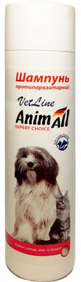 Анімал AnimAll VetLine шампунь протипаразитарний для кішок і собак (пропоксур), 250 мл 3856 фото