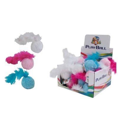 Игрушка для кошек CROCI Мяч софт с пером, 6 см C6098634 фото