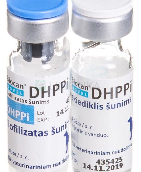 Біокан Новел DHPPI Biocan Novel DHPPI вакцина для собак ( чума, аденовірус, парвовірус, парагрип ), 1 доза 1368 фото