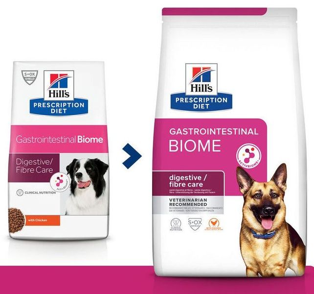 Хилс Hill's PD Canine Gastrointestinal Biome диетический корм для собак при диарее, заболеваниях ЖКТ, 1,5 кг (605843) 7573 фото