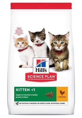 Хілс Hill's SP Kitten Chicken сухий корм з куркою та індичкою для кошенят до 1 року і вагітних кішок, 7 кг (604050) 7678 фото