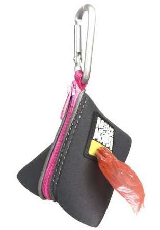 Сумка для пакетов Max & Molly Poo Bag Triangle Pink с карабином под розовые цвета амуниции для собак (703002) 5800 фото