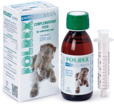 Фолрекс Catalysis Folrex вітамінний сироп для підтримання здоров'я суглобів у котів і собак, 150 мл (2306202308) 6730 фото