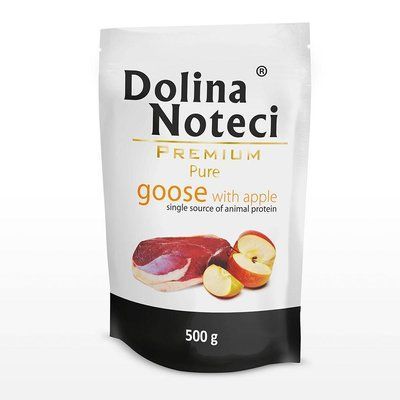 Пауч Dolina Noteci Premium Pure для собак алергіків з гускою та яблуком, 500 гр DN 500 (908) фото