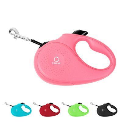 Рулетка-поводок Collar M розовая, для собак весом до 25 кг, лента 5 м, прошитая светоотражающей нитью (81257) 7947 фото