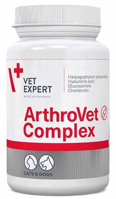 Артровет Комплекс ArthroVet Complex VetExpert для лікування захворювань суглобів у собак і кішок, 90 таблеток 645 фото