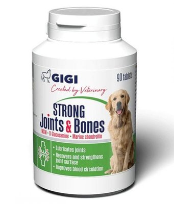 Актівет Gigi Activet Strong Joints & Bones хондропротектор протизапальний для собак, 90 таблеток, 1 таблетка на 10 кг 860 фото