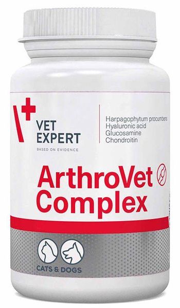 Артровет Комплекс ArthroVet Complex VetExpert для лечения заболеваний суставов у собак и кошек, 90 таблеток 645 фото