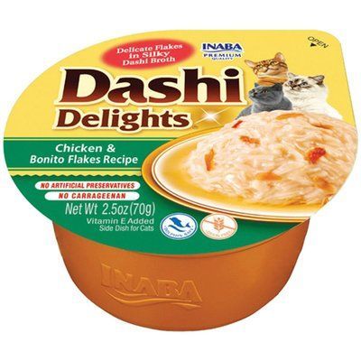 Ласощі INABA "DASHI Delights" для котів, курка з пластівцями боніто, 70 гр EU867 фото