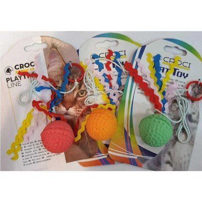 Игрушка для кошек CROCI Мяч на резинке, Д=4 см C6098091 фото