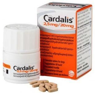 Кардаліс 2,5 мг/ 20 мг Cardalis Ceva для лікування серцевої недостатності у собак, 30 таблеток 1309 фото