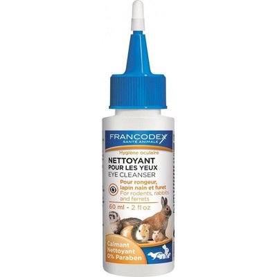 Лосьон Francodex Eye Cleanser для очистки глаз у грызунов, кроликов, хорьков, 60 мл 7157 фото