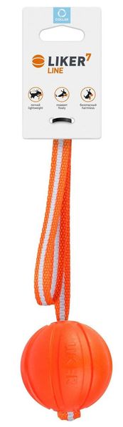 Лайкер Лайн Collar Liker Line м'яч-іграшка на кордовій стрічці для собак, діаметр м'яча 7 см, довжина стрічки 35 см 4729 фото