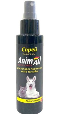 Спрей Анімалл AnimAll Expert Choice Oral Care для гігієни ротової порожнини собак і котів, 100 мл 7260 фото