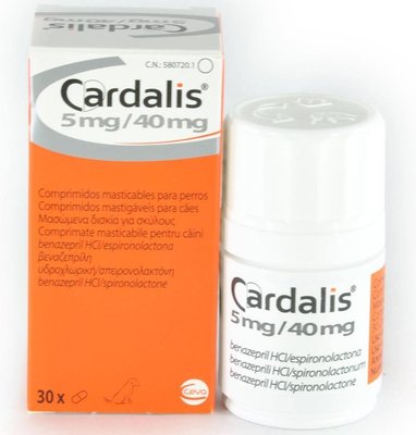 Кардаліс 5 мг/ 40 мг Cardalis Ceva для лікування серцевої недостатності у собак, 30 таблеток 1305 фото