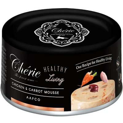 Cherie Healthy Living Chicken & Carrot Mousse Cat мусс с курицей и морковью, влажный корм для кошек, 80 гр (CHT21707) 7374 фото