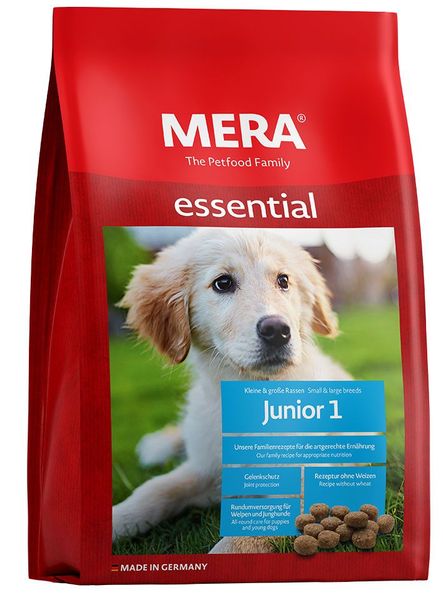 Мера Mera Essential Junior 1 сухой корм с курицей для щенков и юниоров всех пород, 1 кг (060481 - 0426) 6429 фото