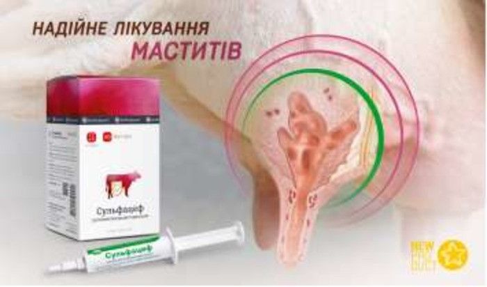 Сульфацеф для лечения маститов у дойных коров, шприц-туба 8 гр 4714 фото