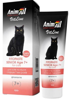 Фитопаста АнимАлл AnimAll VetLine Senior Age 7+ витамины для кошек старше 7 лет, 100 гр 4700 фото
