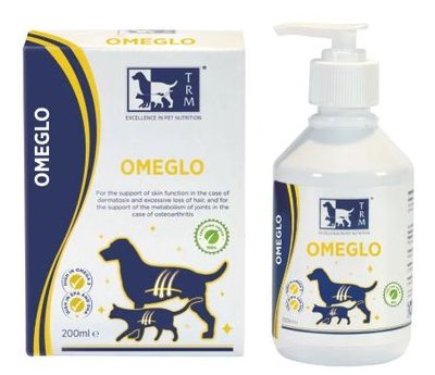 Омегло TRM Omeglo вітамінна добавка для підтримки функції шкіри, метаболізму суглобів у собак та котів, 200 мл (OMEG03) 5675 фото