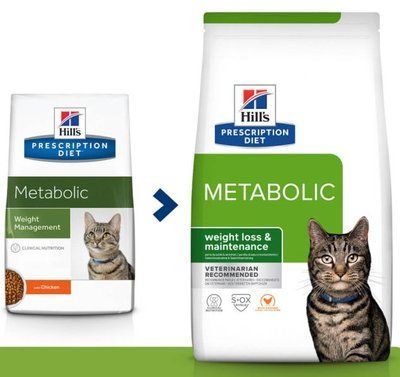 Хілс Метаболік Hill's PD Feline Metabolic дієтичний корм з куркою для корекції зайвої ваги у котів, 3 кг (605940) 7551 фото
