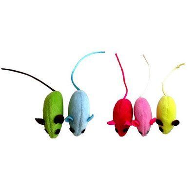 Іграшка для котів TETRAPET, миша маленька, 4 см, 10 штук в упаковці 899,04 фото