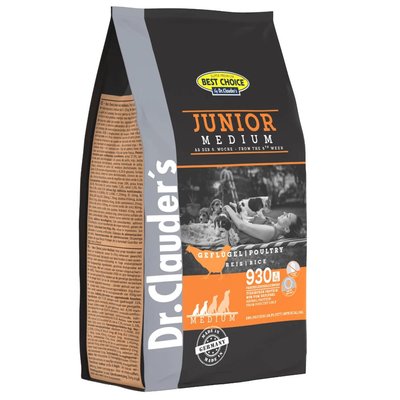Dr.Clauder's Best Choice Junior Medium сухий корм для цуценят малих, середніх порід з 8-тижневого віку, 350 гр 5304 фото