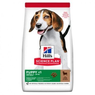 Хилс Hill's SP Puppy Medium Breed Lamb сухой корм с ягнёнком для щенков весом 11- 25 кг до 1 года, 2,5 кг (604270) 7653 фото