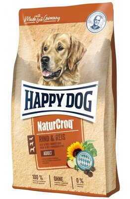 Happy Dog Naturcroq Rind & Reis сухой корм с говядиной и рисом для взрослых собак всех пород, 4 кг (60519) 6886 фото