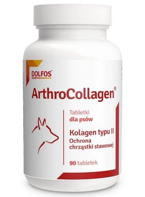 АртроКолаген ArthroCollagen Dolfos вітаміни для еластичності зв'язок, м'язів, сухожиль у собак, 90 таблеток 593 фото