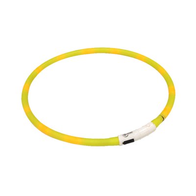 Нашийник силіконовий Croci LedCollar USB, що світиться, для собак, жовтий, 40 см (C5020255) 6223 фото