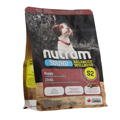 Нутрам Nutram S2 Sound Balanced Wellness Puppy сухий корм холістик c куркою і яйцями для цуценят, 340 гр (S2_(340g) 6375 фото