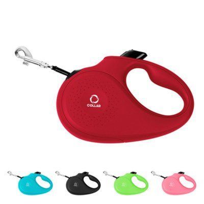 Рулетка-поводок Collar L красная, для собак весом до 50 кг, лента 5 м, прошитая светоотражающей нитью (81263) 7951 фото