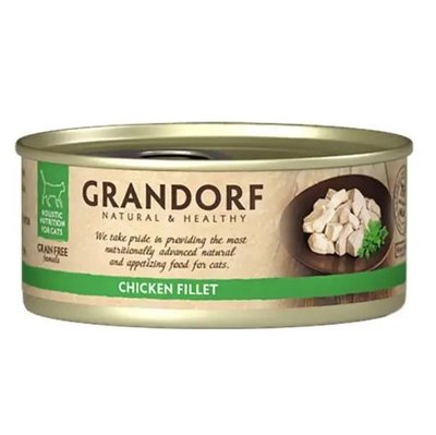 Grandorf Chicken Breast консерва з курячою грудкою для котів із чутливим травленням, 70 гр (705081) 5910 фото