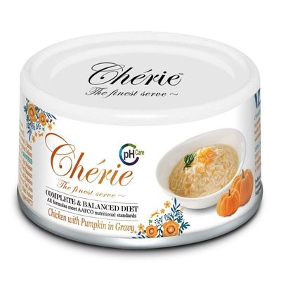 Cherie Urinary Care Chiсken & Pumpkin курица и тыква в соусе, влажный корм для поддержки мочевыводящих путей у кошек, 80 гр (CHT17504) 7376 фото