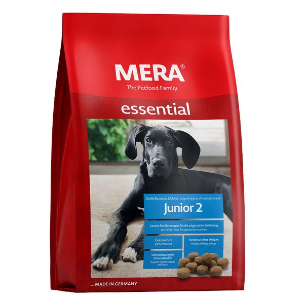 Мера Mera Essential Junior 2 сухой корм с курицей для щенков и юниоров крупных пород с 6 месяцев, 12,5 кг (122) (060550) 6431 фото