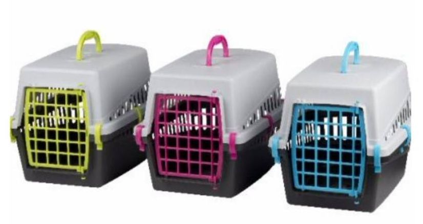 Переноска Georplast Black Edition 50*33*32 см для котів і собак до 8 кг, пластикові двері, колір в асортименті (10570) 6633 фото