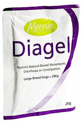 Діагель Mervue Diagel для відновлення природних випорожнень у собак вагою понад 20 кг, 20 гр, 1 пакетик (2102305-1) 6736 фото
