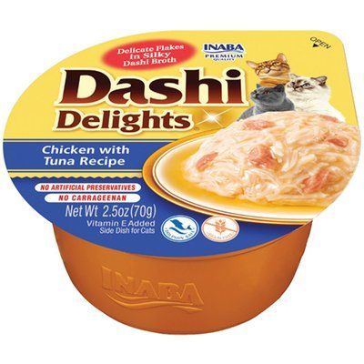 Ласощі INABA "DASHI Delights" для котів, курка з тунцем 70 гр EU861 фото