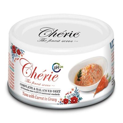 Cherie Urinary Care Tuna & Carrot тунець і морква в соусі, вологий корм для підтримки сечовивідних шляхів у котів, 80 гр (CHT17503) 7377 фото