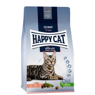 Happy Cat Culinary Atlantik Lachs ( Atlantik Salmon ) сухий корм з атлантичним лососем для котів, 1,3 кг (70553) 6941 фото